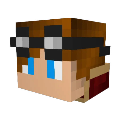 jerzy666 Minecraft avatar head, 3D render