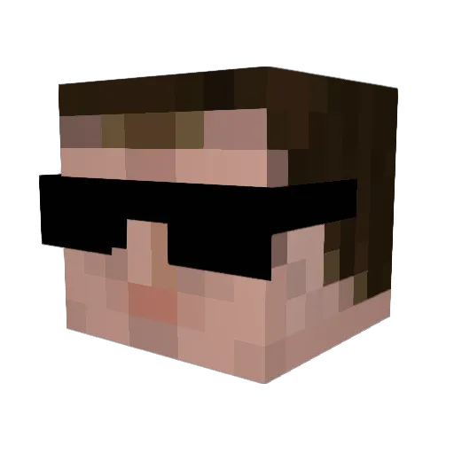jes1 Minecraft avatar head, 3D render