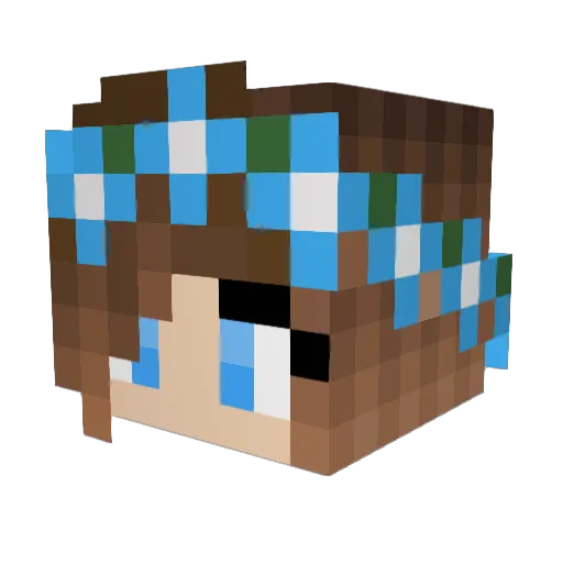 jes27kass Minecraft avatar head, 3D render