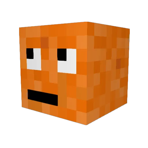 jeshafer Minecraft avatar head, 3D render