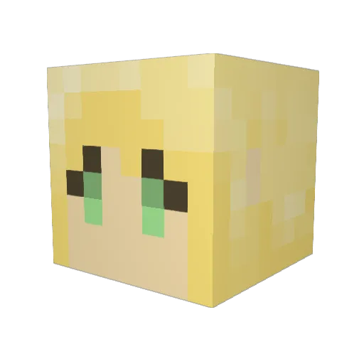 jesica413 Minecraft avatar head, 3D render
