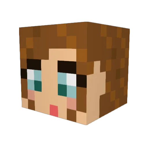 jeslynb Minecraft avatar head, 3D render