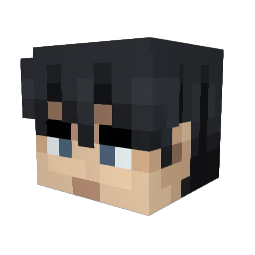 jesmile Minecraft avatar head, 3D render