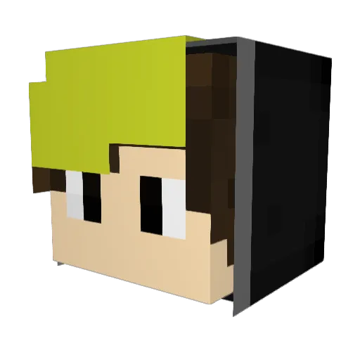 jesper43 Minecraft avatar head, 3D render