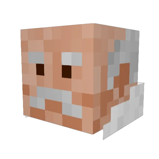 jesperg13 Minecraft avatar head, 3D render
