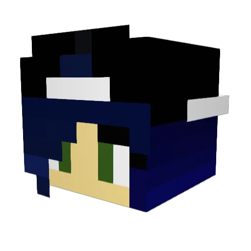 jess1287 Minecraft avatar head, 3D render