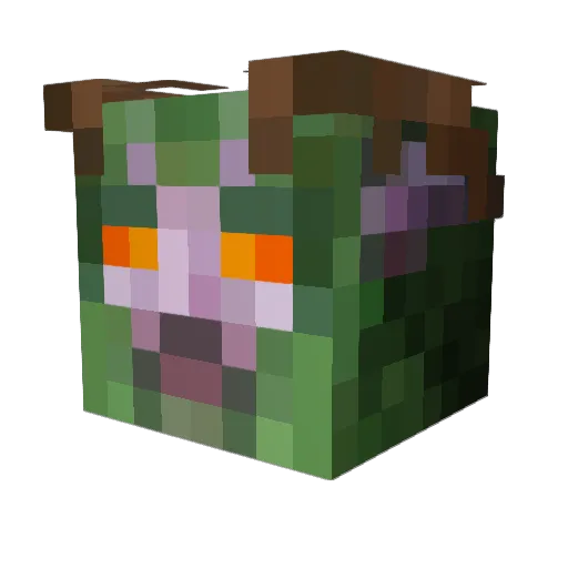 jess_crv Minecraft avatar head, 3D render