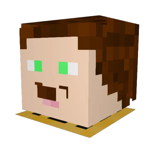 jess_vit Minecraft avatar head, 3D render