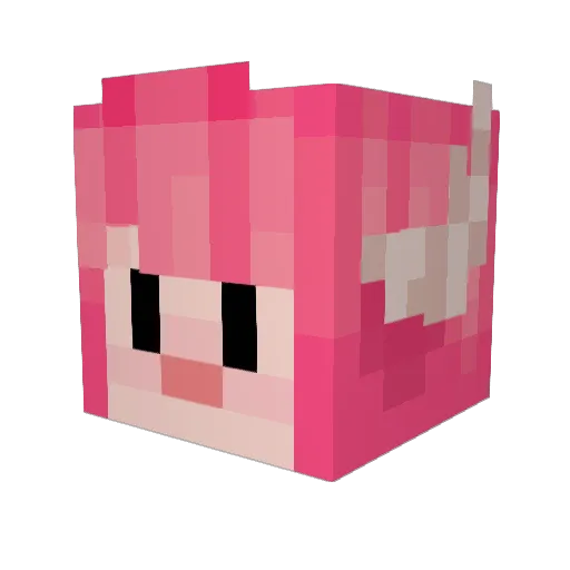 jessaguh Minecraft avatar head, 3D render