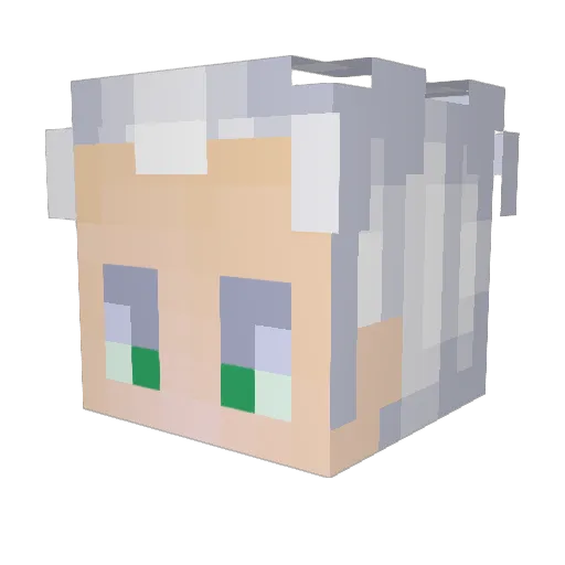 jessalia Minecraft avatar head, 3D render
