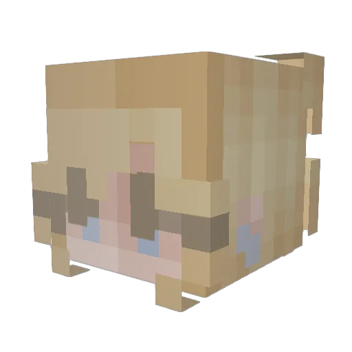jessamelie Minecraft avatar head, 3D render
