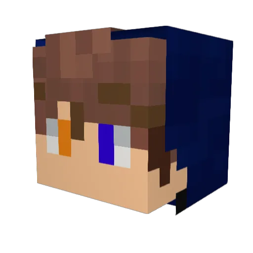 jessaminnat Minecraft avatar head, 3D render