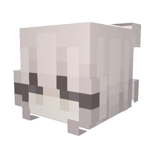 jessasked Minecraft avatar head, 3D render