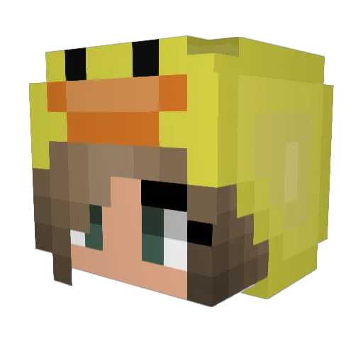 jesscaron64 Minecraft avatar head, 3D render