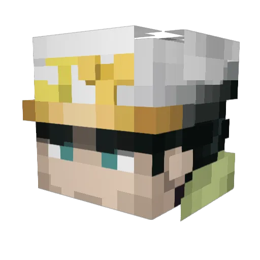 jesse23243 Minecraft avatar head, 3D render