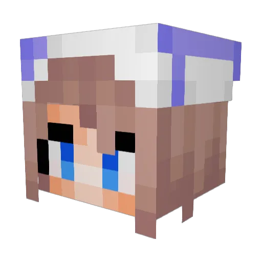 jesse251 Minecraft avatar head, 3D render