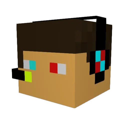 jesse687 Minecraft avatar head, 3D render