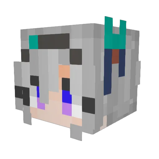 jesse747 Minecraft avatar head, 3D render