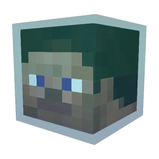 jesseGEE Minecraft avatar head, 3D render