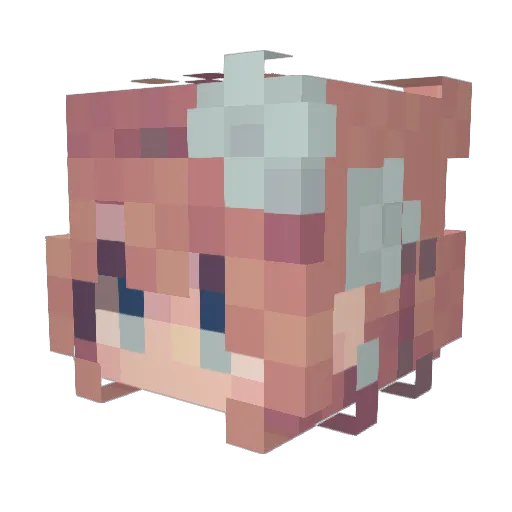 jesse_is_babe Minecraft avatar head, 3D render