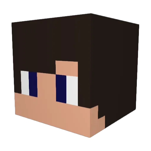 jesse_ut_yt Minecraft avatar head, 3D render