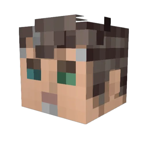 jessedv11 Minecraft avatar head, 3D render