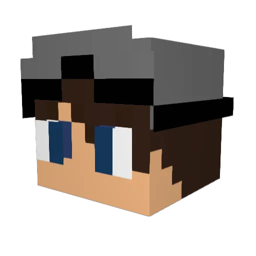 jesseplays_YT Minecraft avatar head, 3D render