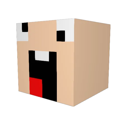 jessesaxophone Minecraft avatar head, 3D render