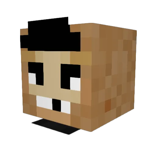 jesseyludwig Minecraft avatar head, 3D render