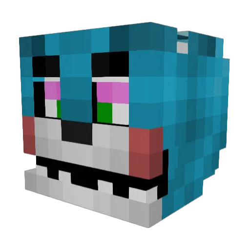 jesshamm Minecraft avatar head, 3D render