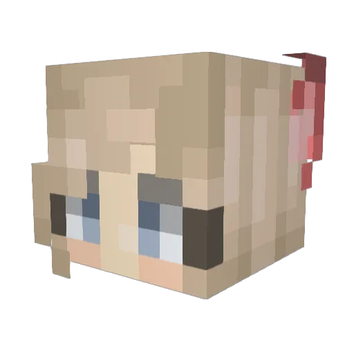 jessi_r Minecraft avatar head, 3D render