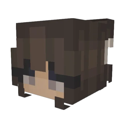 jessicahazel Minecraft avatar head, 3D render