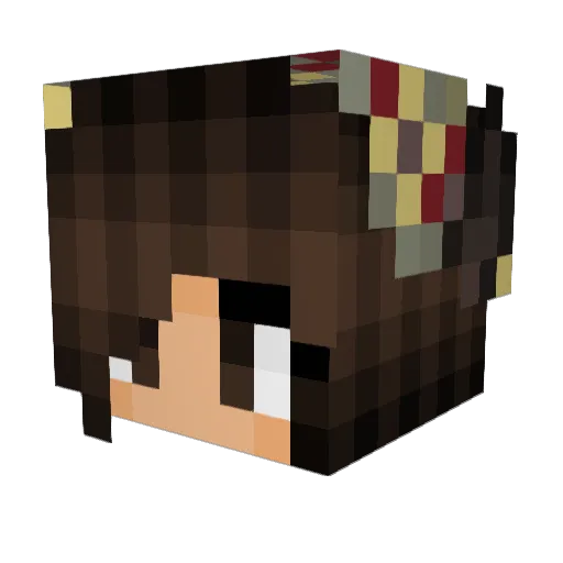 jessicakong Minecraft avatar head, 3D render