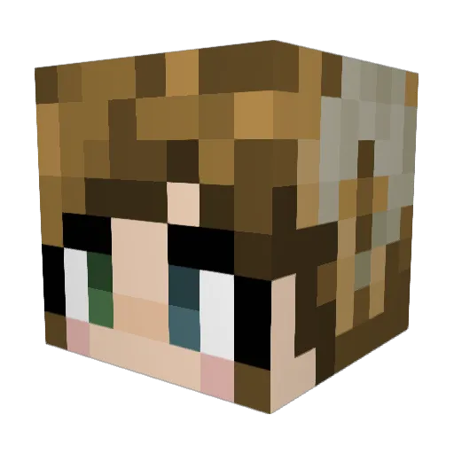 jessicaruth Minecraft avatar head, 3D render