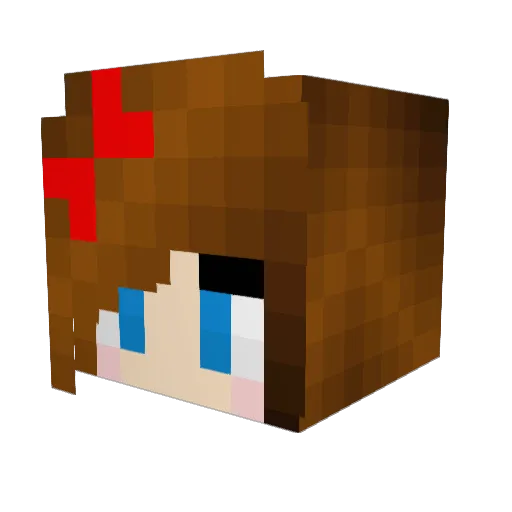 jessie1515 Minecraft avatar head, 3D render