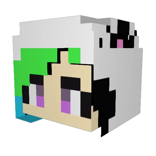 jessie690 Minecraft avatar head, 3D render