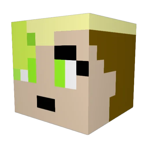 jessiedraws8910 Minecraft avatar head, 3D render