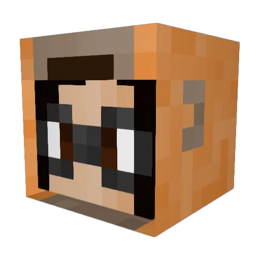 jessimama Minecraft avatar head, 3D render