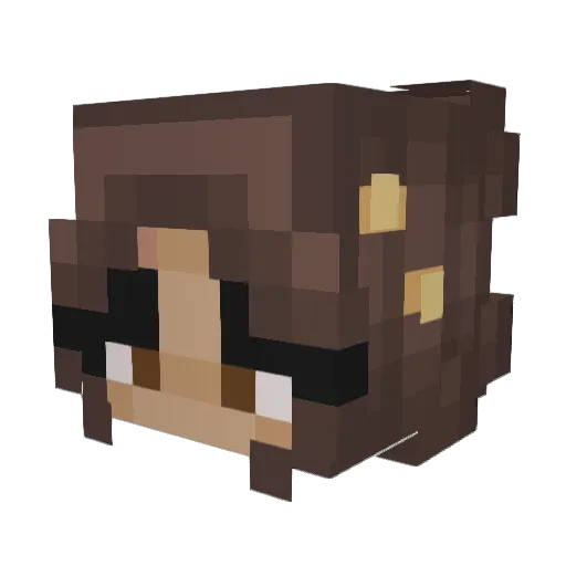 jesskerz Minecraft avatar head, 3D render