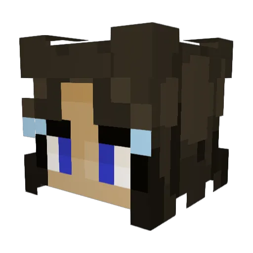 jessleix Minecraft avatar head, 3D render