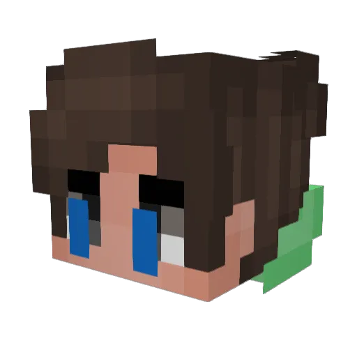 jessloves2010 Minecraft avatar head, 3D render
