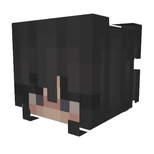 jesslx Minecraft avatar head, 3D render