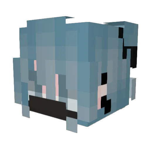jesspacitoes Minecraft avatar head, 3D render