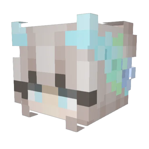 jessy075 Minecraft avatar head, 3D render