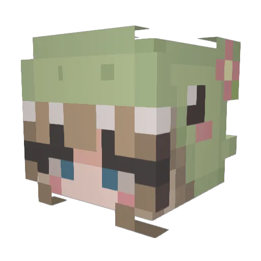 jessycinnabun Minecraft avatar head, 3D render