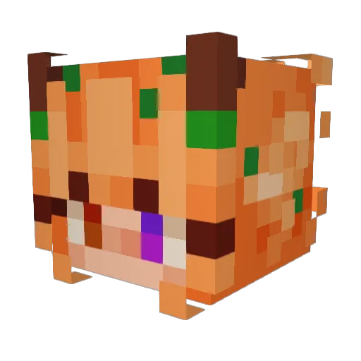 jestedd Minecraft avatar head, 3D render