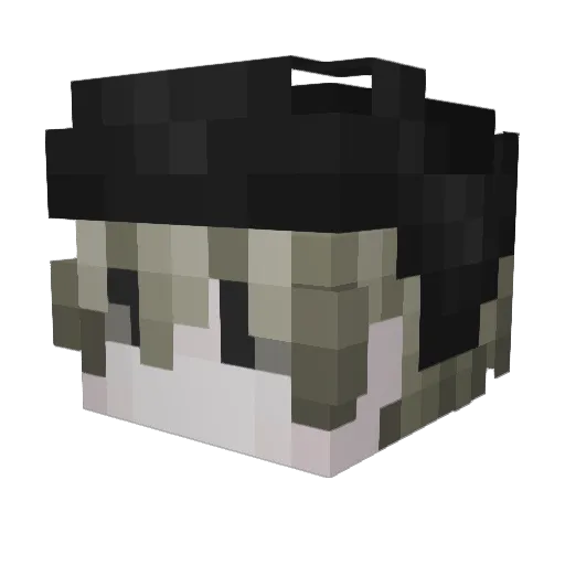 jestemodane Minecraft avatar head, 3D render