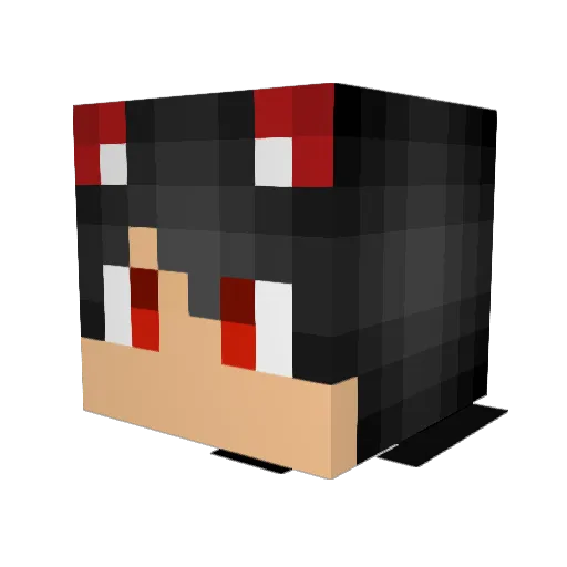 jester787 Minecraft avatar head, 3D render