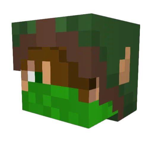 jester_prince Minecraft avatar head, 3D render