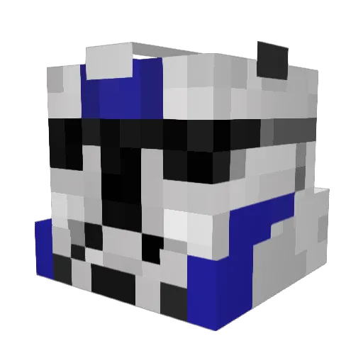 jesterbug Minecraft avatar head, 3D render